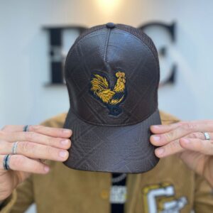 Gorra Leather Rooster